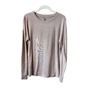 MONO B- Women's Beige Long Sleeve Top